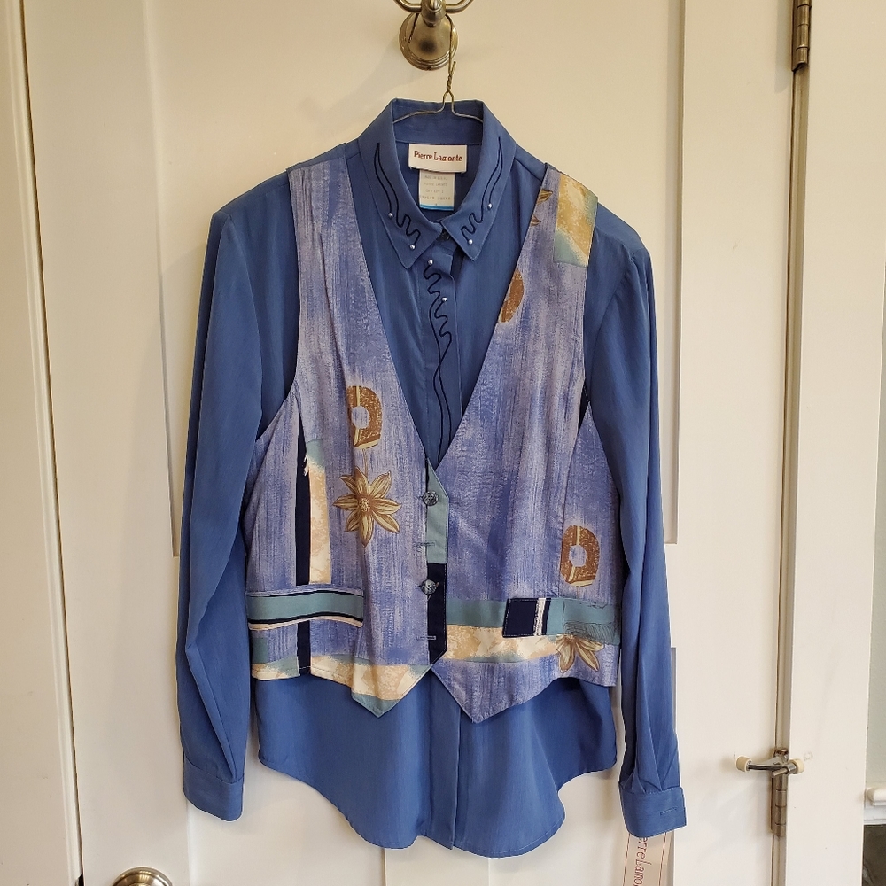NWT Blouse with Vest